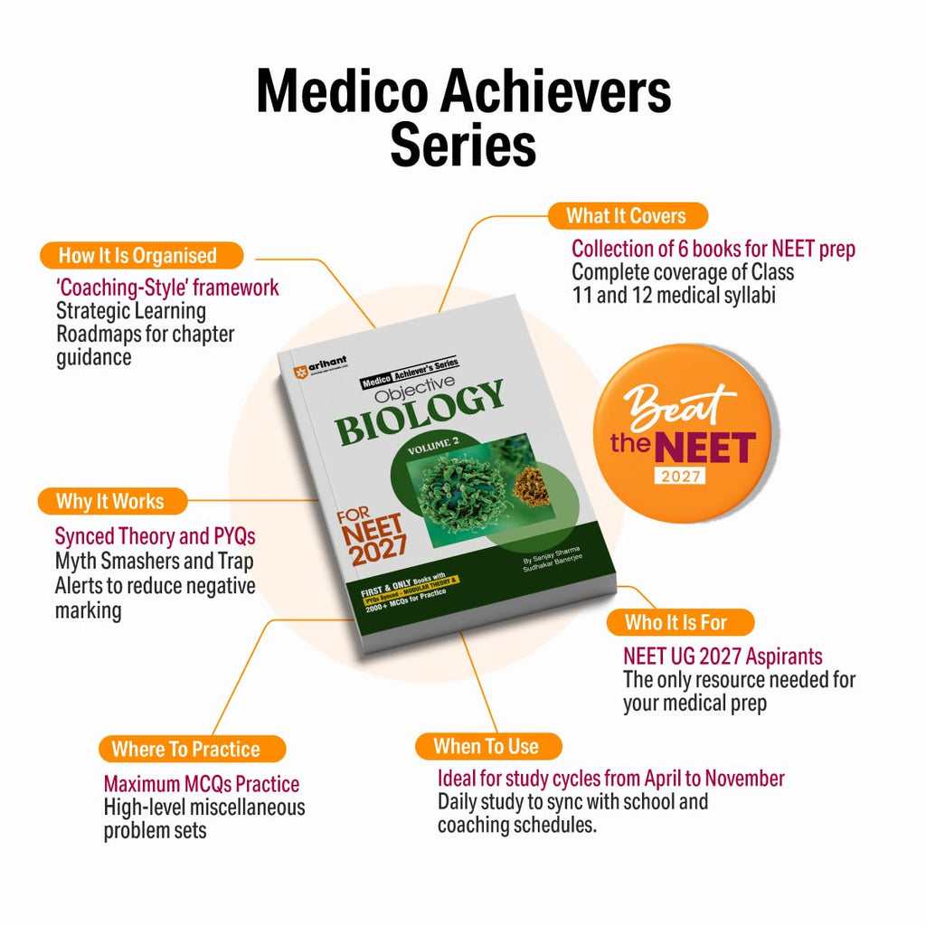 Arihant Objective Physics Volume-1 for NEET 2027 Medico Achiever Series By DC Pandey