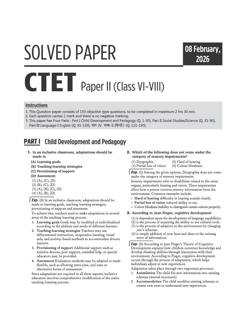 Arihant CTET 2026 Paper-2 Social Science Studies Junior Level Exam Guide Success Master English Medium