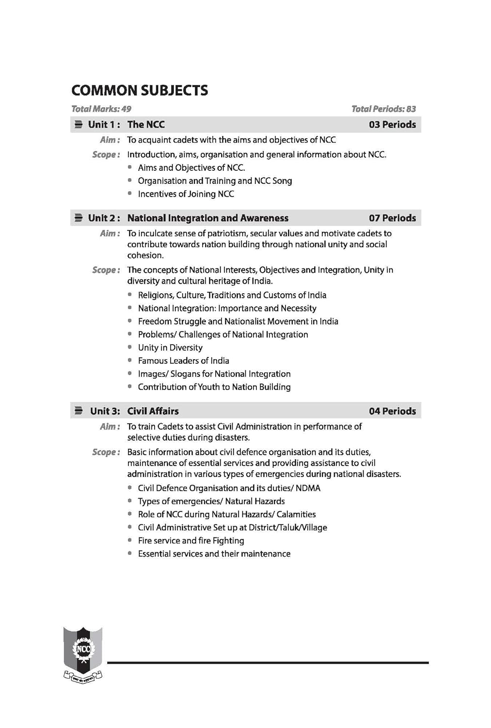 Arihant NCC Handbook Complete Guide for A B and C Certificates Exam English Medium By Major RD Ahluwalia