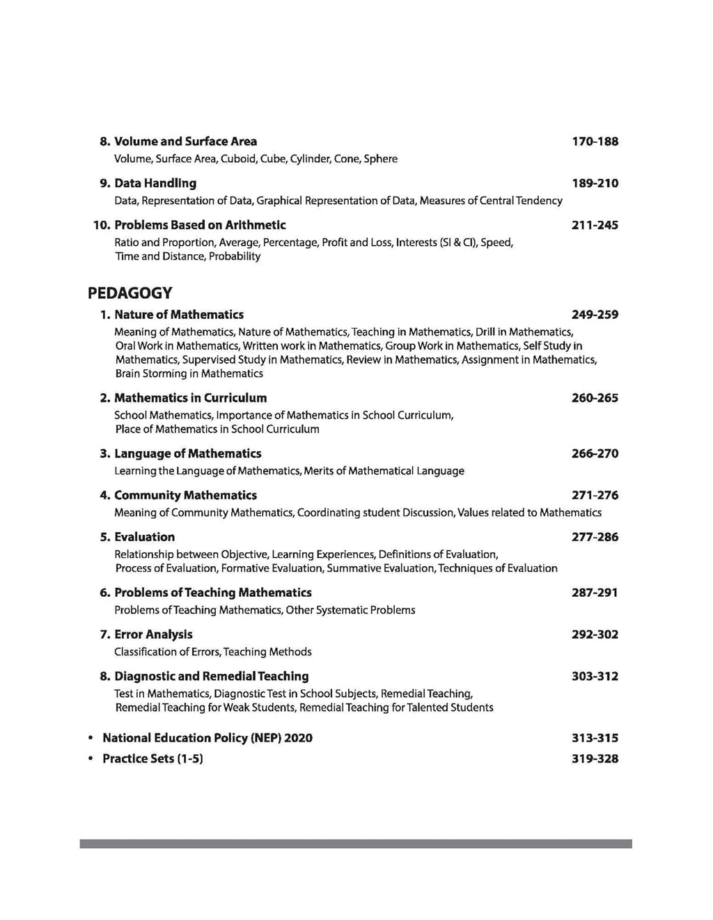 Arihant CTET and TETs 2026 Mathematics and Pedagogy English Medium for Class 6 to 8 Junior Level Teacher Exam