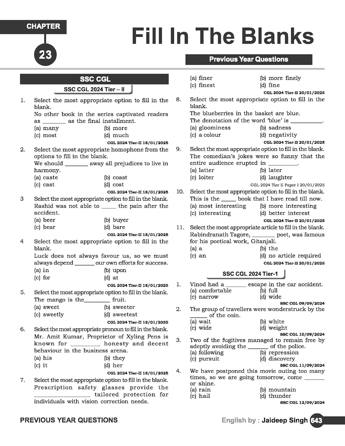 Rakesh Yadav The Complete English Grammar Bilingual By Jaideep Singh 1st Edition 2026 Based on New Pattern