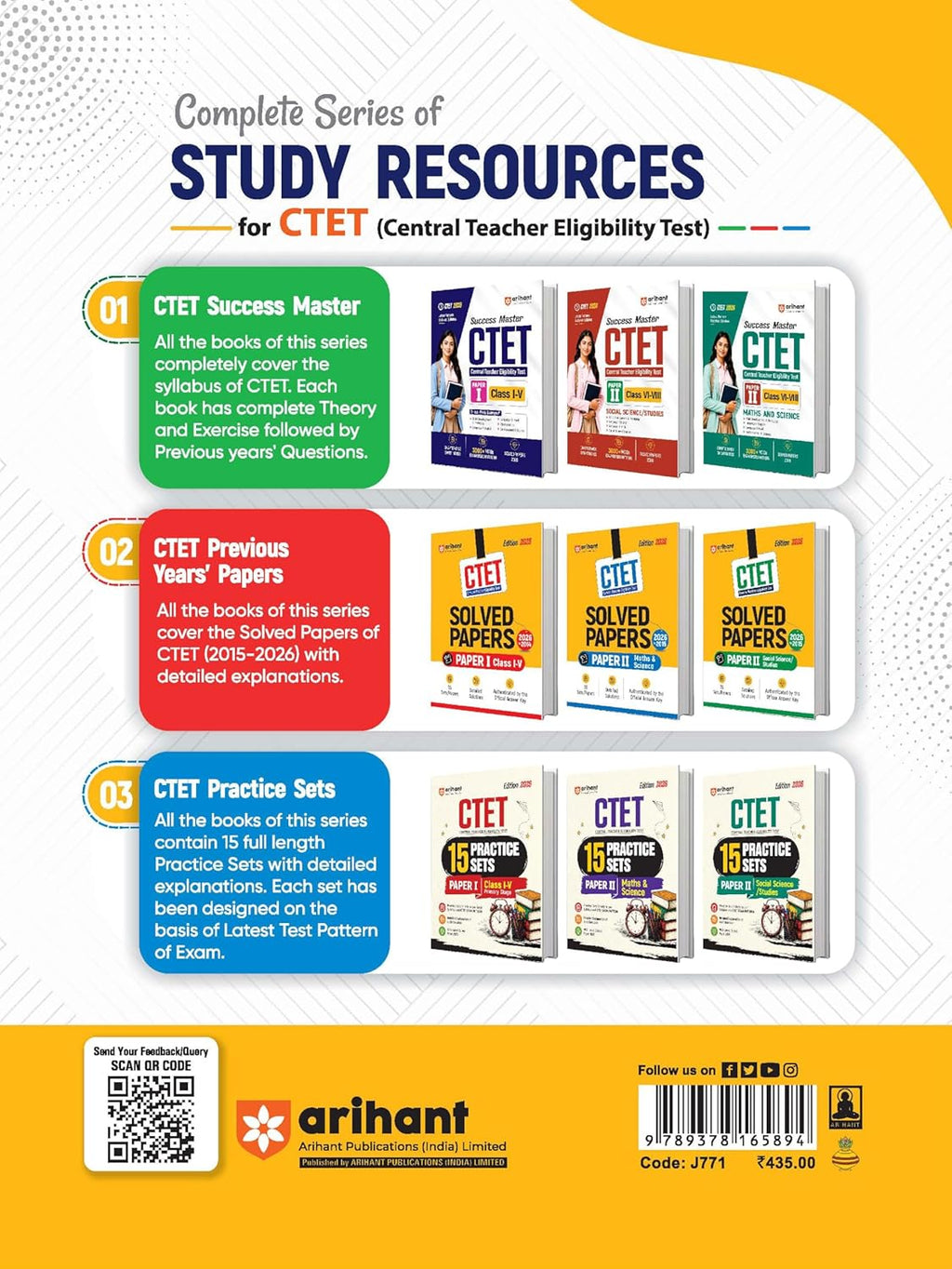 Arihant CTET and TETs 2026 Social Science and pedagogy English Medium for Class 6 to 8 Junior Level Teacher Exam