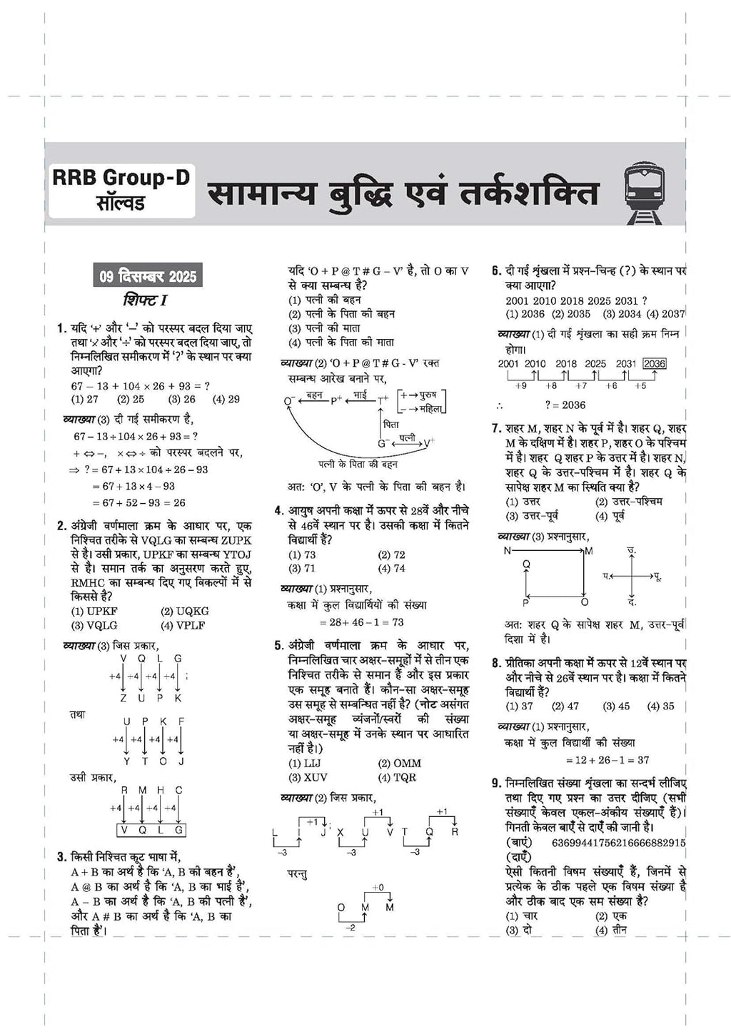 Arihant RRB Group D 2026 CBT Exam Sectionwise Chapterwise Solved Papers Dhurandhar Series Hindi Medium