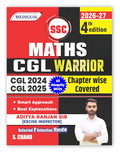 Aditya Ranjan Sir SSC Maths CGL Warrior Book 2026 2027 4th Latest Edition Math Chapter wise Eduquity MCQ Best Explanations Tier 1 and 2 Exams Mathematics for SSC CGL Exam Bilingual