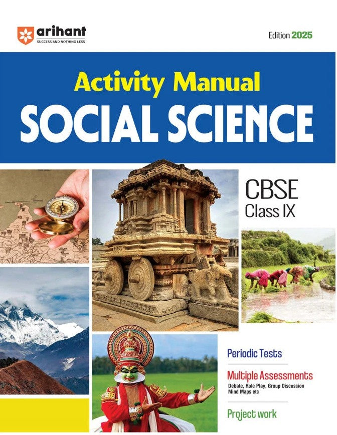 Arihant CBSE Activity Manual Social Science Class 9 Exam 2026 Periodic Test and Project Work
