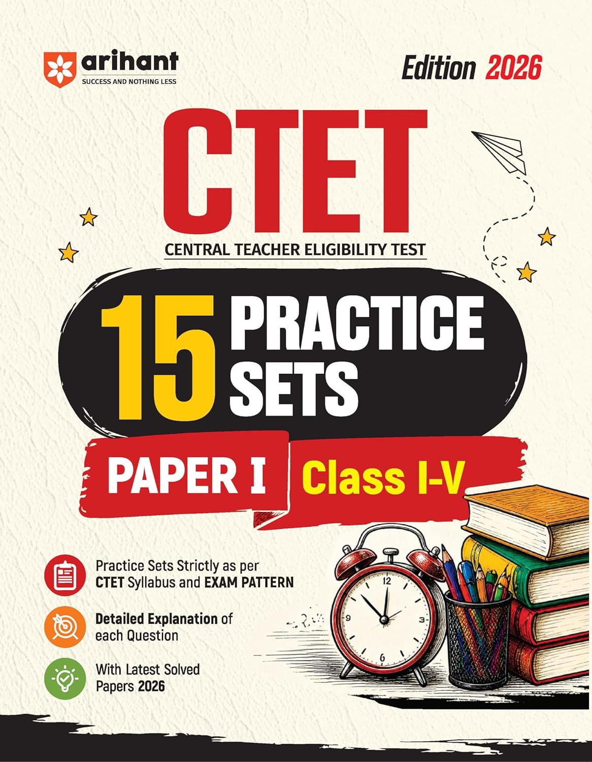 Arihant CTET 2026 Paper-1 Primary Level Exam 15 Practice Sets English Medium