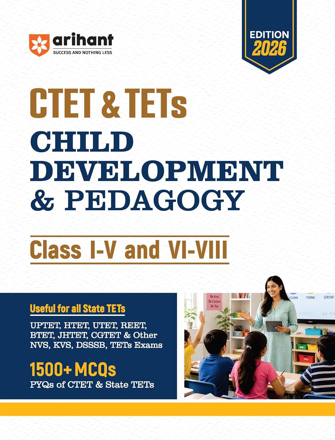 Arihant CTET and TETs 2026 Child Development and Pedagogy English Medium for Primary and Junior Level Teacher Exam