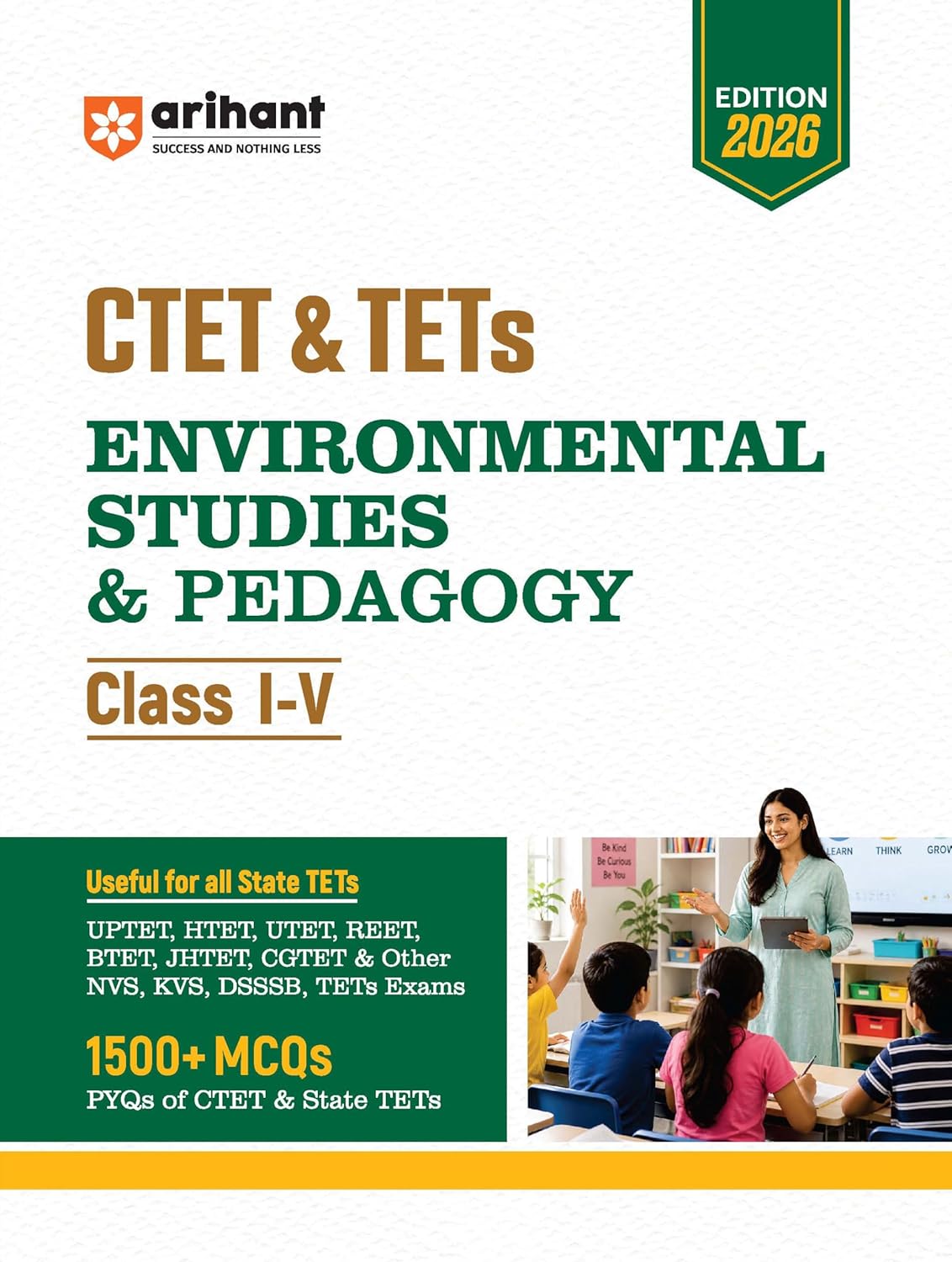 Arihant CTET and TETs 2026 Environmental Studies and Pedagogy English Medium for Class 1 to 5 Primary Level Exam