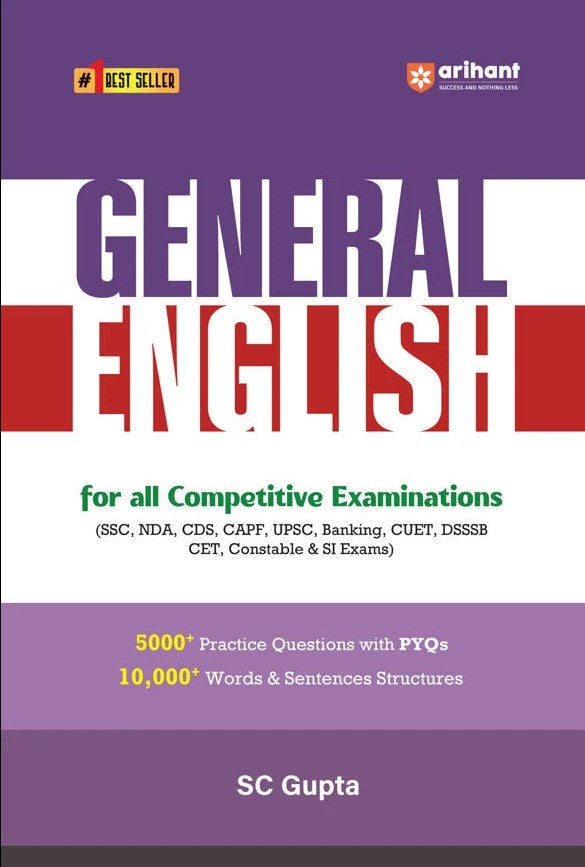 Arihant General English by SC Gupta for All Competitive Examinations