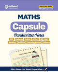 Arihant Maths Capsule Handwritten Notes English Medium for SSC Railway Police NDA CDS CAPF IB Teaching Exams State PCS and Other Exams
