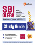 Arihant SBI Clerk Pre Phase 1 Exam 2026 2027 Study Guide Junior Associates Customer Support and Sales Complete Syllabus Sectionwise To the Point Notes 2000+ MCQs Latest Solved Paper 2025