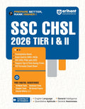 Arihant SSC CHSL Tier 1 and 2 2026 Complete Study Guide with Conceptwise Notes 3000+ Exam-Centric MCQs PYQs up to 2025 Toppers' Tips Time-Saving Tricks and 100 Formula Cheat Sheet Free Online Tests
