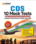 Arihant UPSC CDS 2026 10 Mock Tests Complete Practice Book for English General Knowledge and Elementary Mathematics Latest Pattern Detailed Solutions Trend Analysis 2025 to 2022 and OMR Sheets 