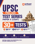 Arihant UPSC IAS Prelims 2027 CSAT General Studies Paper 2 Test Series 30+ Tests with 26 Topical Tests 7 Sectional Tests and 10 Full-Length Mock Tests OMR Sheets AIR Mock Test and 100 Trending Topics