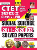Kiran CTET Paper 2 Class 6 to 8 Social Science 2011 to February 2026 Solved Papers English Medium K 5996