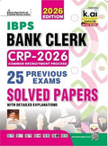 Kiran IBPS Bank Clerk 25 Previous Year Solved Papers 2026 Edition English Medium K 5934