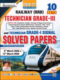 Kiran Railway Technician Grade 3 and Grade 1 Signal Solved Papers from 6th March to 13th March 2026 Total 10 PYQs English Medium K 6129