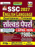 Kiran SSC 2027 English Language Chapterwise and Typewise PYQs Eduquity Pattern Ready with Smart Solutions PYQs + SSC All Time Hit and Test Yourself Total 7500+ Questions Hindi Medium K 6019