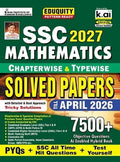 Kiran SSC 2027 Mathematics Chapterwise and Typewise PYQs Eduquity Pattern Ready with Smart Solutions PYQs + SSC All Time Hit and Test Yourself Total 7500+ Questions English Medium K 6012