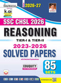  Kiran SSC CHSL Reasoning Tier 1 and Tier 2 Solved Papers Eduquity Pattern Ready 2026-2027 Edition English Medium K 6230