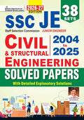 Kiran SSC JE Junior Engineer Civil and Structural Engineering 2004 to 2025 Solved Papers 2026 2027 Edition English Medium K 6220