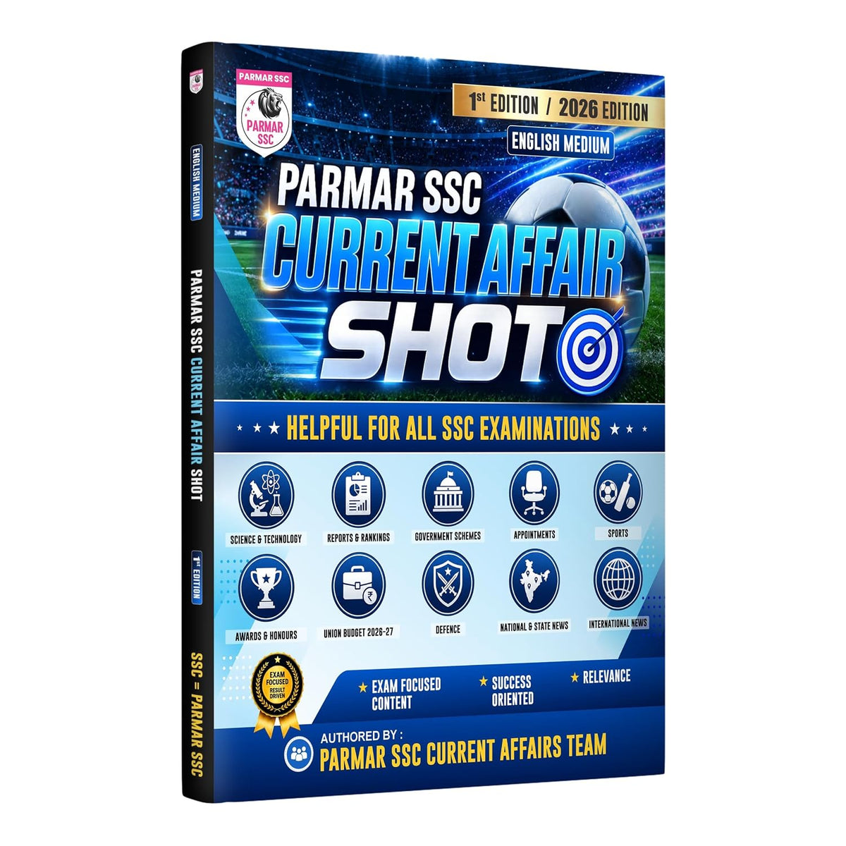  Parmar SSC Current Affair Shot English Medium 1st Edition 2026 Edition Helpful For All SSC Examinations Parmar SSC Current Affair Team 