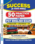  Rupam Success in Your Hands 50 Practice Papers for PGT English Exam Literature Grammar and General Knowledge GK Based on New Syllabus