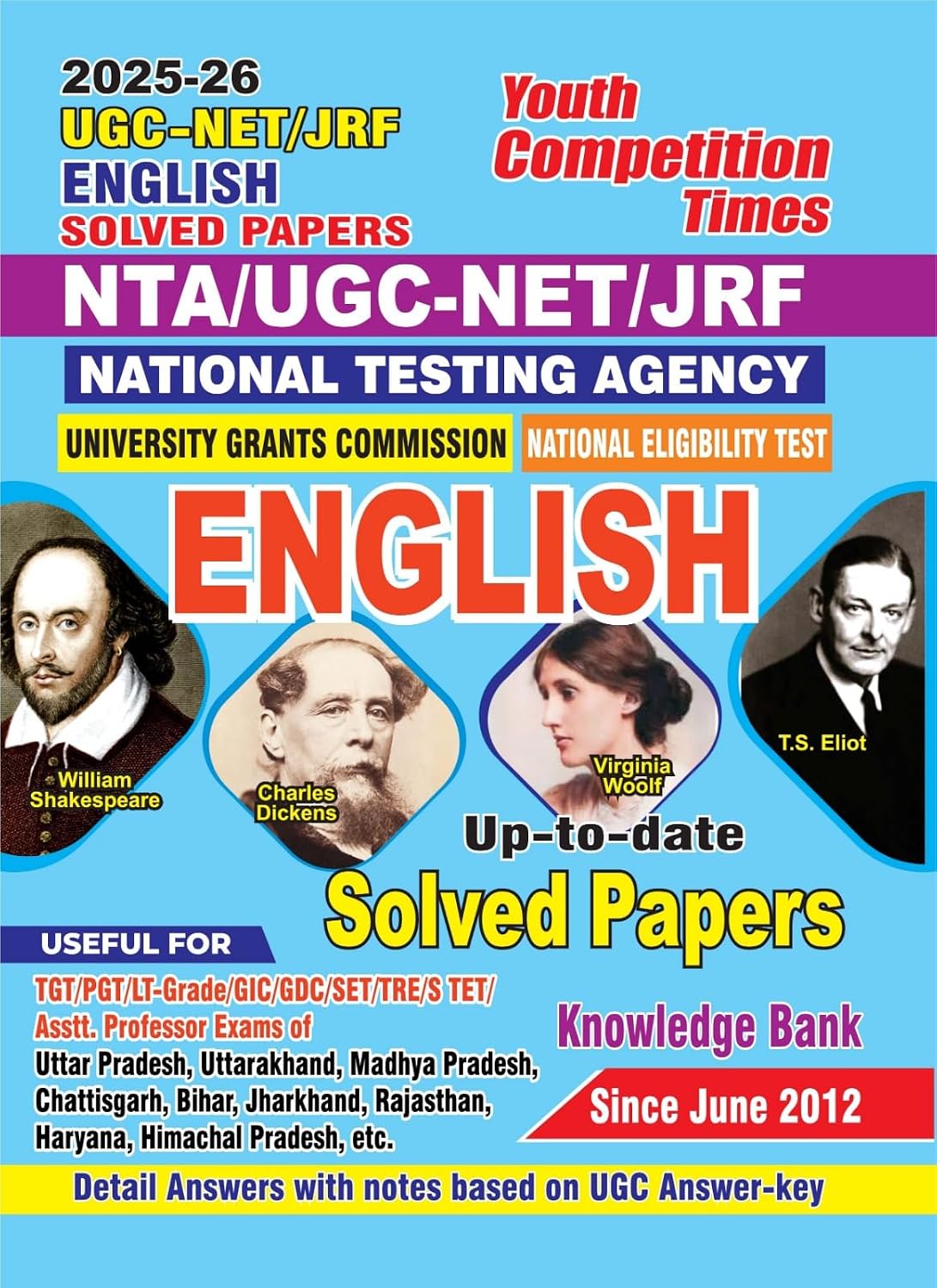 Youth NTA UGC NET JRF 2025 2026 Exam English Solved Papers Up to Date Knowledge Bank