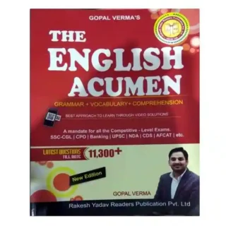 Rakesh Yadav The English Acumen Grammar | Vocabulary | Comprehension 11300+ Book By Gopal Verma